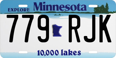 MN license plate 779RJK