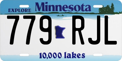 MN license plate 779RJL