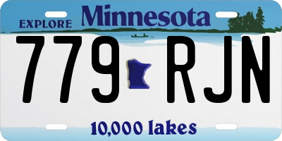 MN license plate 779RJN
