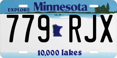 MN license plate 779RJX