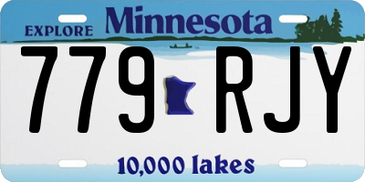 MN license plate 779RJY