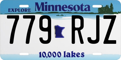 MN license plate 779RJZ
