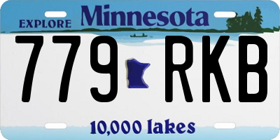 MN license plate 779RKB