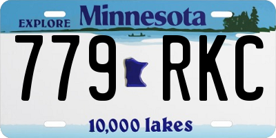 MN license plate 779RKC