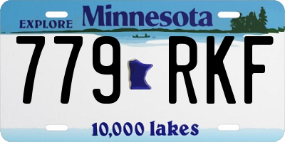 MN license plate 779RKF