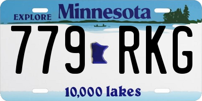 MN license plate 779RKG