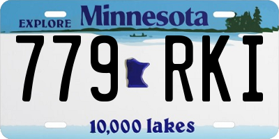 MN license plate 779RKI