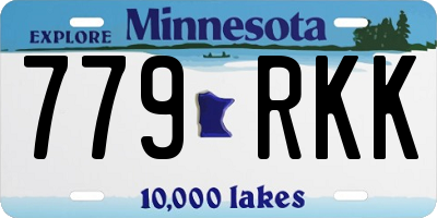MN license plate 779RKK