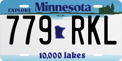 MN license plate 779RKL