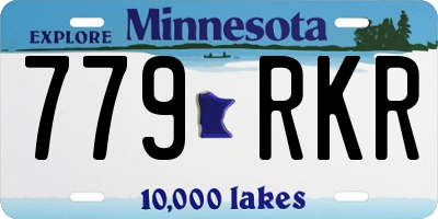 MN license plate 779RKR