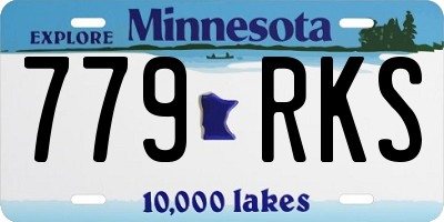 MN license plate 779RKS