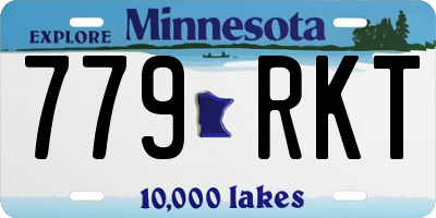 MN license plate 779RKT