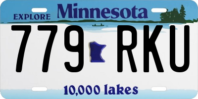 MN license plate 779RKU