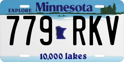 MN license plate 779RKV