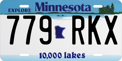 MN license plate 779RKX