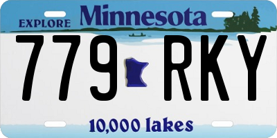 MN license plate 779RKY