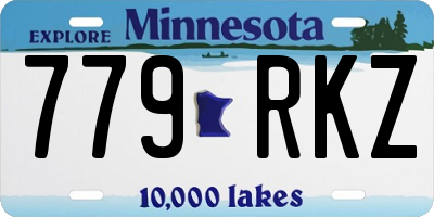 MN license plate 779RKZ