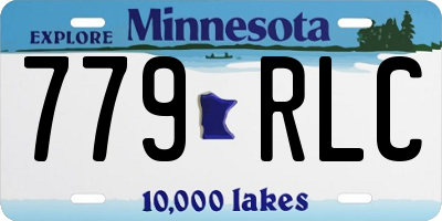 MN license plate 779RLC