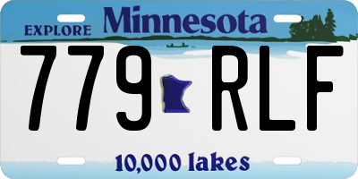 MN license plate 779RLF