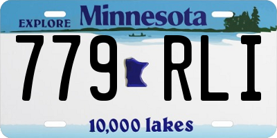 MN license plate 779RLI