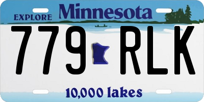 MN license plate 779RLK