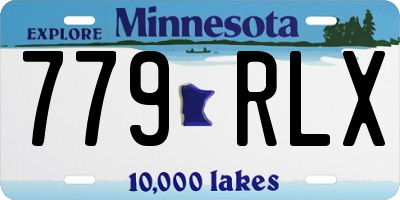MN license plate 779RLX