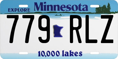 MN license plate 779RLZ