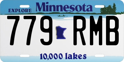 MN license plate 779RMB