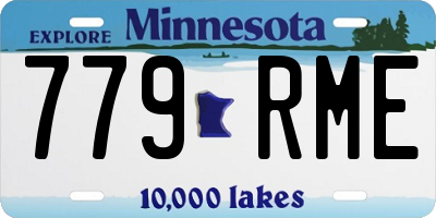 MN license plate 779RME
