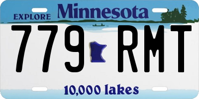 MN license plate 779RMT