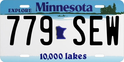 MN license plate 779SEW
