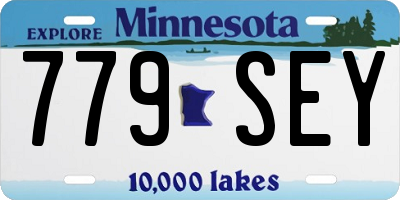 MN license plate 779SEY