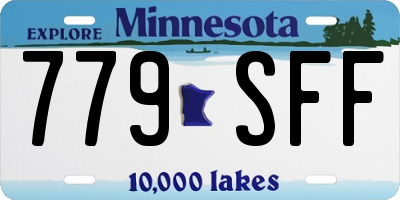 MN license plate 779SFF