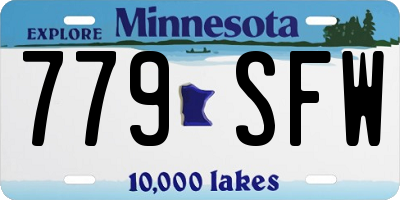 MN license plate 779SFW