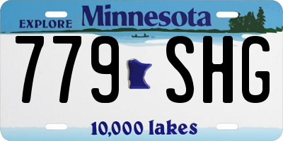 MN license plate 779SHG