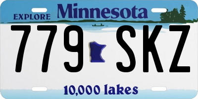 MN license plate 779SKZ