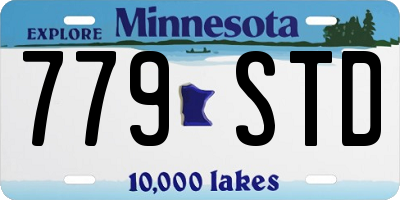 MN license plate 779STD