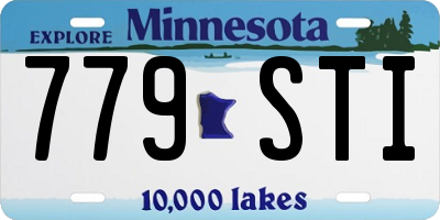 MN license plate 779STI