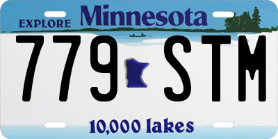 MN license plate 779STM