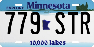MN license plate 779STR