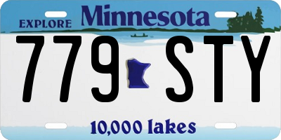 MN license plate 779STY