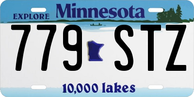 MN license plate 779STZ
