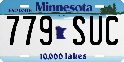 MN license plate 779SUC