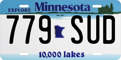 MN license plate 779SUD