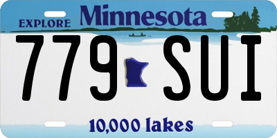MN license plate 779SUI