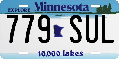 MN license plate 779SUL