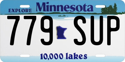 MN license plate 779SUP