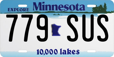 MN license plate 779SUS