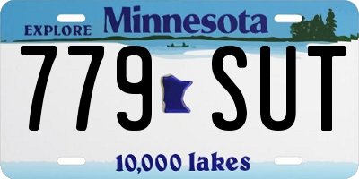 MN license plate 779SUT