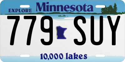 MN license plate 779SUY